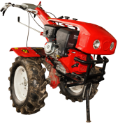 Мотоблок Profi 1900 PRO SERIES 18 л.с С ВОМ (ПОНИЖЕННАЯ ПЕРЕДАЧА 3+1) капот, 2 фары, бардачок