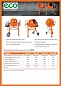 Бетоносмеситель ECO CM-183V (180 л, 850 Вт, 230 В, вес 65 кг)
