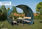 Беседка садовая «Пион Оптимум» 3 метра с поликарбонатом