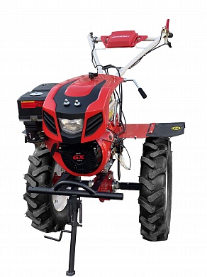 Мотоблок Shtenli 1900 PRO SERIES (14-PK1) 14 л.с С ВОМ (ПОНИЖЕННАЯ ПЕРЕДАЧА 3+1, капот c фарой, бардачок, кол. 7х12, дифференциалы)