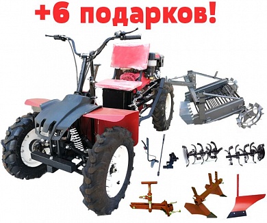 Минитрактор на базе мотоблока Shtenli 1900 Pro Series 18 л.с с ВОМ (ПОНИЖЕННАЯ ПЕРЕДАЧА 3+1)