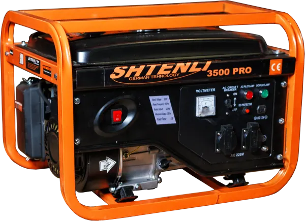 Генератор бензиновый Shtenli PRO 3500 (2,8 кВт) две розетки 220В